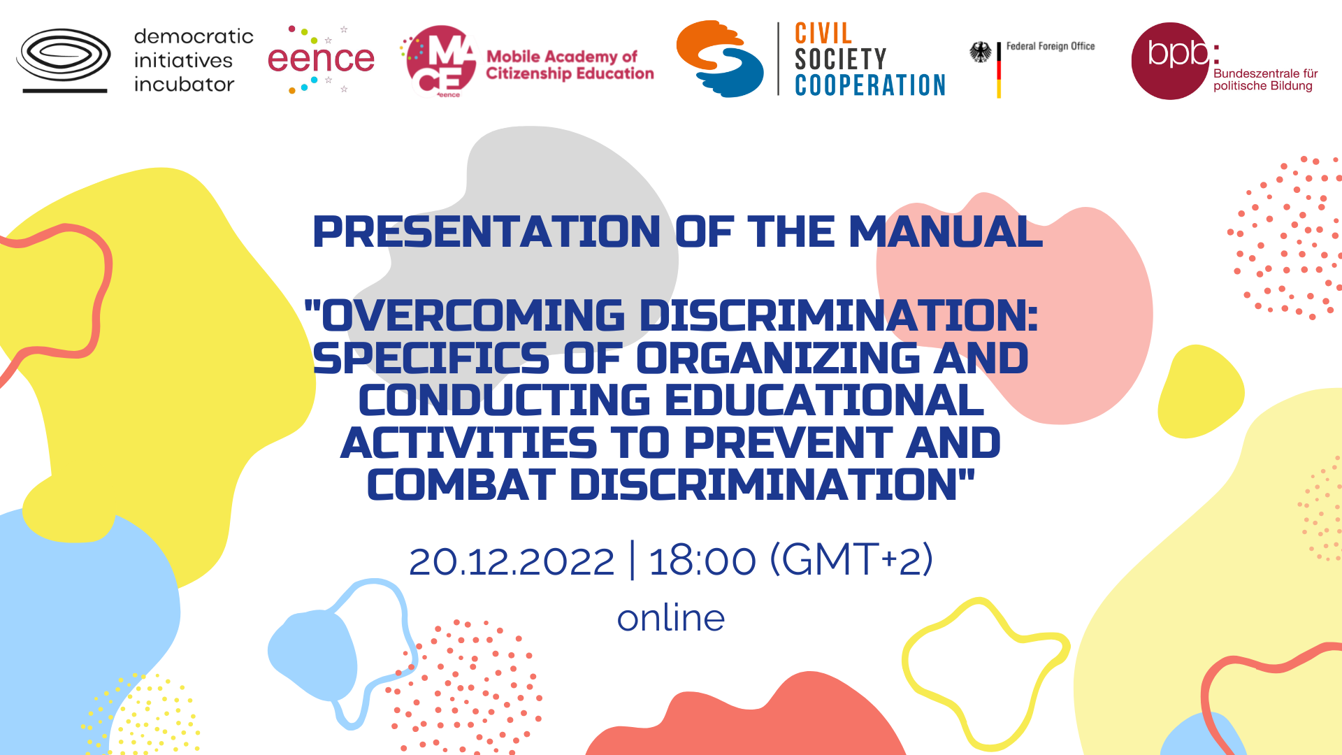 Presentation of the manual "Overcoming Discrimination: Specifics of Organizing and Conducting Educational Activities to Prevent and Combat Discrimination"